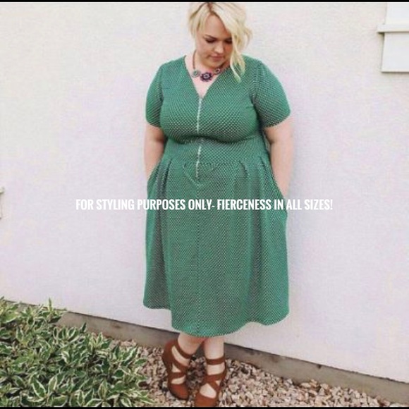 Size L funky boho print Amelia dress w/pockets - Picture 4 of 8